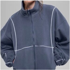 Alo Yoga Polar Fleece Game Time Full Zip Jacket